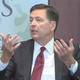 The Director of the FBI at the Center for Strategic and International Studies (screenshot from YouTube)